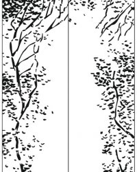 Пескоструйный рисунок Дерево 512